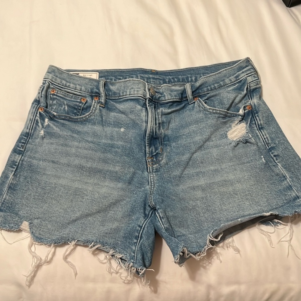 Gap destroyed denim shorts